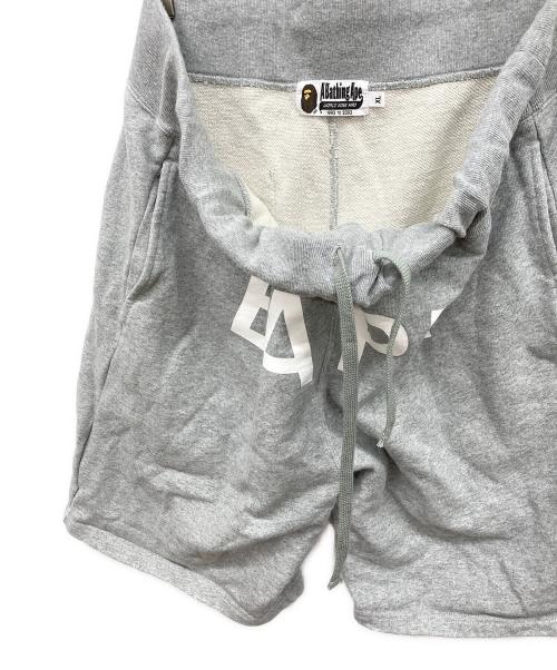 A BATHING APE（アベイシングエイプ）A BATHING APE (アベイシングエイプ) スウェットショートパンツ グレー サイズ:XLの古着・服飾アイテム