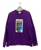 A BATHING APEア ベイシング エイプ）の古着「BAPE Bathing Ape 21st Century L/S T/L」｜パープル