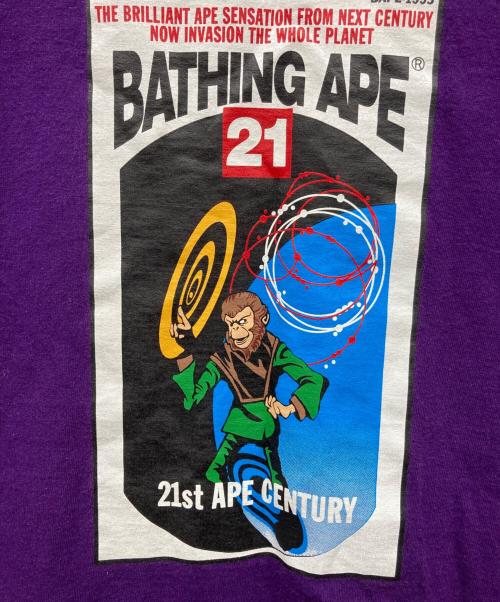 A BATHING APE（ア ベイシング エイプ）A BATHING APE (ア ベイシング エイプ) BAPE Bathing Ape 21st Century L/S T/L パープル サイズ:2XLの古着・服飾アイテム