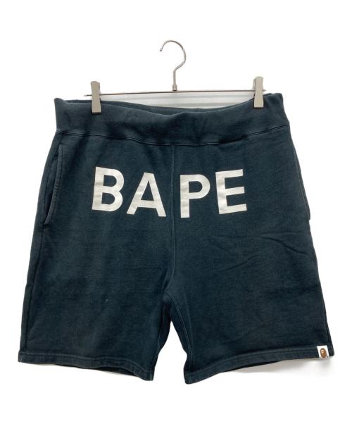 A BATHING APE（アベイシングエイプ）A BATHING APE (ア ベイシング エイプ) ハーフパンツ ブラック サイズ:XLの古着・服飾アイテム