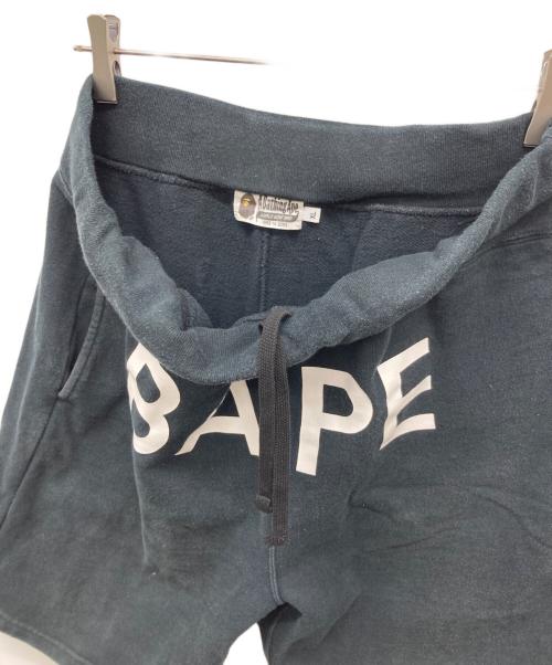 A BATHING APE（アベイシングエイプ）A BATHING APE (ア ベイシング エイプ) ハーフパンツ ブラック サイズ:XLの古着・服飾アイテム