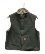 CarHarttカーハート）の古着「モックネックベスト」｜カーキ