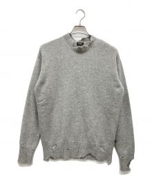 DIESEL（ディーゼル）の古着「ダメージニット.」｜グレー