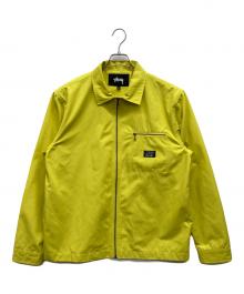 stussy（ステューシー）の古着「ジップアップオーバーサイズサーフジャケット」｜イエロー