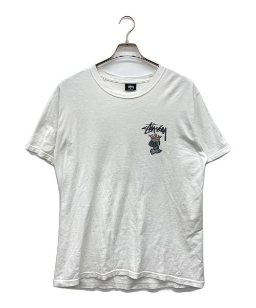 stussy（ステューシー）stussy (ステューシー) KNOWLEDGE IS KING ホワイト サイズ:Mの古着・服飾アイテム