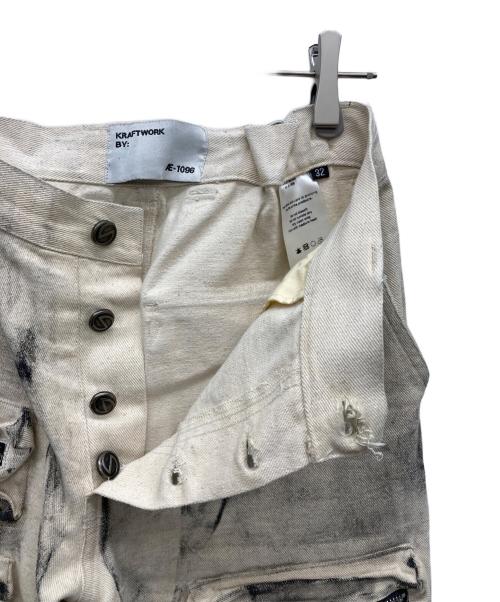 KRAFTWORK（クラフトワーク）KRAFTWORK (クラフトワーク) カーゴパンツ アイボリー サイズ:32の古着・服飾アイテム