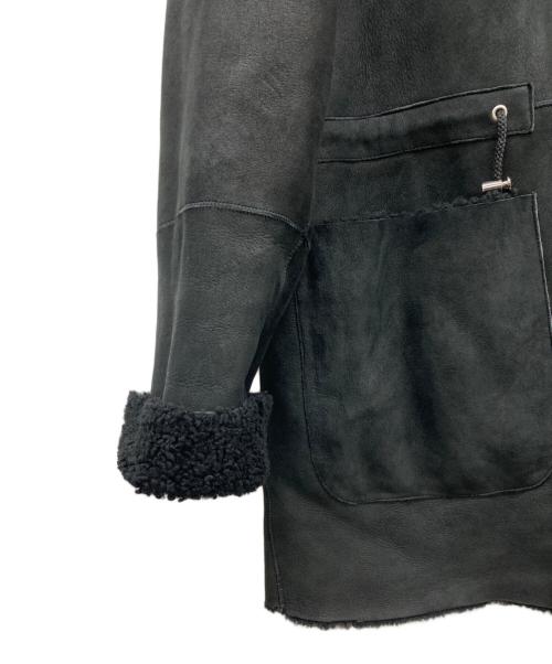 AIGNER（アイグナー）AIGNER (アイグナー) ECHTES LEDER ムートンジャケット ブラック サイズ:I 40の古着・服飾アイテム