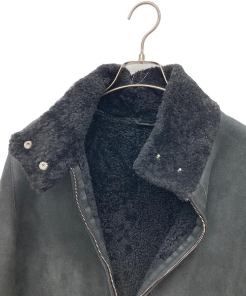 AIGNER（アイグナー）AIGNER (アイグナー) ECHTES LEDER ムートンジャケット ブラック サイズ:I 40の古着・服飾アイテム