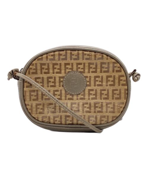 FENDI（フェンディ）FENDI (フェンディ) ズッキーノショルダーバッグ ベージュの古着・服飾アイテム