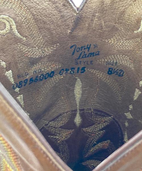 TONY LAMA（トニーラマ）TONY LAMA (トニーラマ) ウェスタンブーツ ブラウン サイズ:8 1/2Dの古着・服飾アイテム