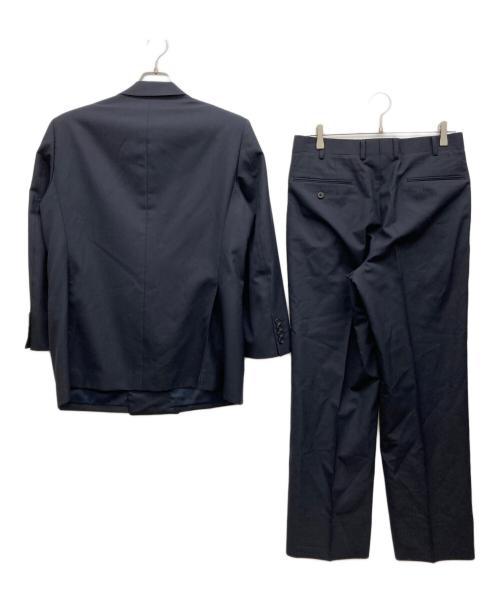 BURBERRY LONDON（バーバリーロンドン）BURBERRY LONDON (バーバリーロンドン) ピークドラペルダブルブレストジャケット＆パンツセット ネイビー サイズ:AB3(トップス)ウエスト82(パンツ)の古着・服飾アイテム