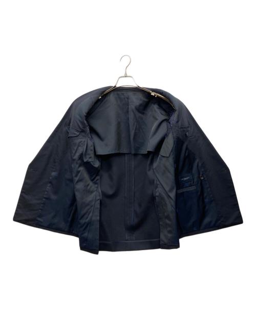 BURBERRY LONDON（バーバリーロンドン）BURBERRY LONDON (バーバリーロンドン) ピークドラペルダブルブレストジャケット＆パンツセット ネイビー サイズ:AB3(トップス)ウエスト82(パンツ)の古着・服飾アイテム