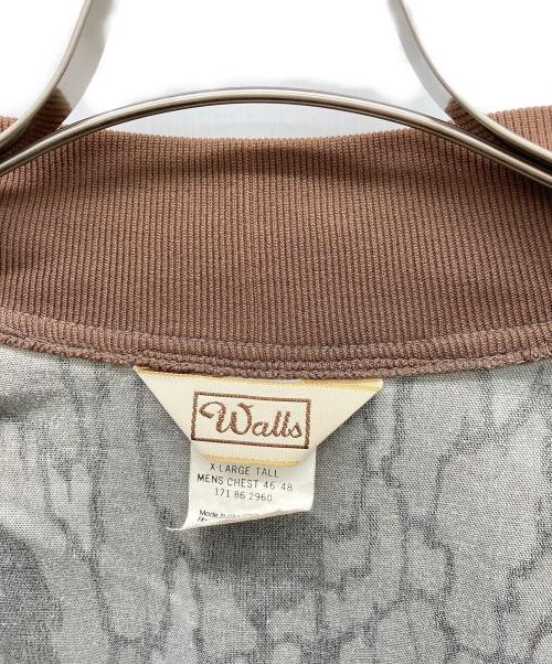 Walls（ウォールズ）Walls (ウォールズ) カモフラジップジャケット ブラウン サイズ:X-LARGE TALL MENS CHEST46-48の古着・服飾アイテム