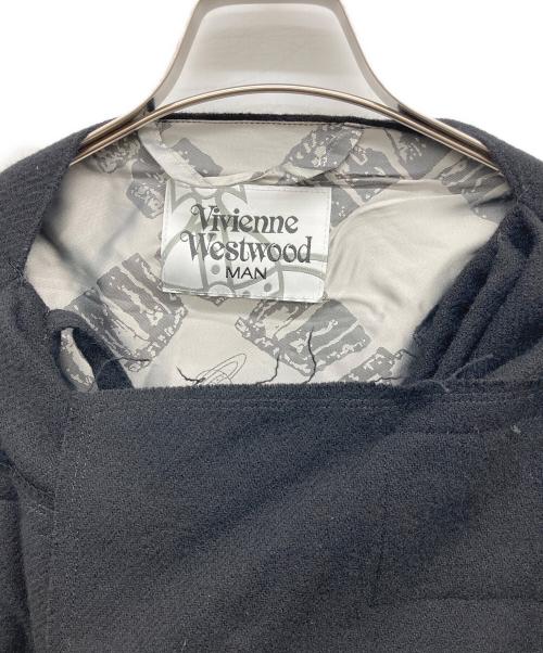 Vivienne Westwood man（ヴィヴィアン ウェストウッド マン）Vivienne Westwood man (ヴィヴィアン ウェストウッド マン) ツイードケープコート ブラック サイズ:Fの古着・服飾アイテム