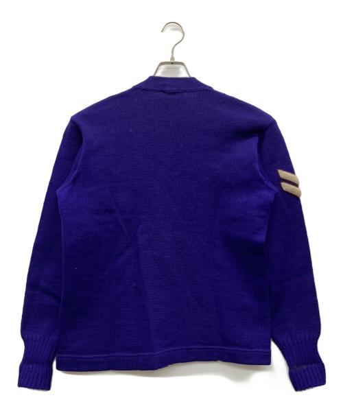 USED（ユーズド）USED (ユーズド) レタードカーディガン パープル サイズ:42の古着・服飾アイテム