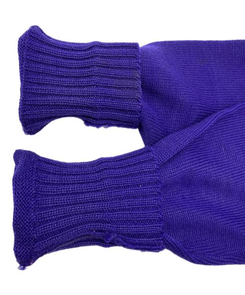 USED（ユーズド）USED (ユーズド) レタードカーディガン パープル サイズ:42の古着・服飾アイテム