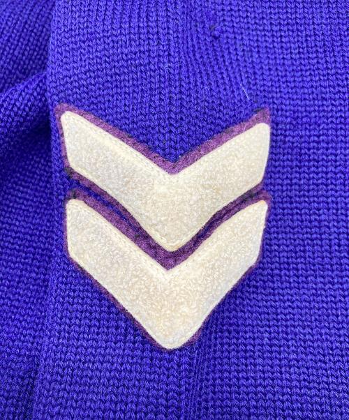 USED（ユーズド）USED (ユーズド) レタードカーディガン パープル サイズ:42の古着・服飾アイテム