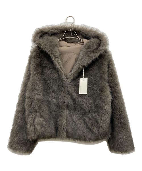 GALLARDA GALANTE（ガリャルダガランテ）GALLARDA GALANTE (ガリャルダガランテ) エコファーフーディーブルゾン グレー サイズ:Fの古着・服飾アイテム