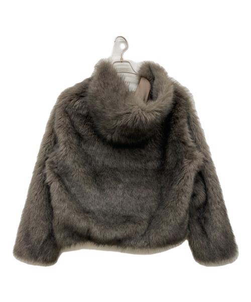 GALLARDA GALANTE（ガリャルダガランテ）GALLARDA GALANTE (ガリャルダガランテ) エコファーフーディーブルゾン グレー サイズ:Fの古着・服飾アイテム