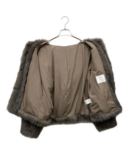 GALLARDA GALANTE（ガリャルダガランテ）GALLARDA GALANTE (ガリャルダガランテ) エコファーフーディーブルゾン グレー サイズ:Fの古着・服飾アイテム