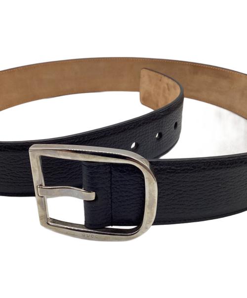 GUCCI（グッチ）GUCCI (グッチ) レザーベルト ブラックの古着・服飾アイテム