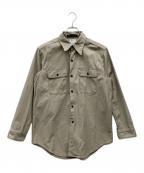 MADISON BLUEマディソンブルー）の古着「HAMPTON BACK SATIN SHIRT」｜ベージュ