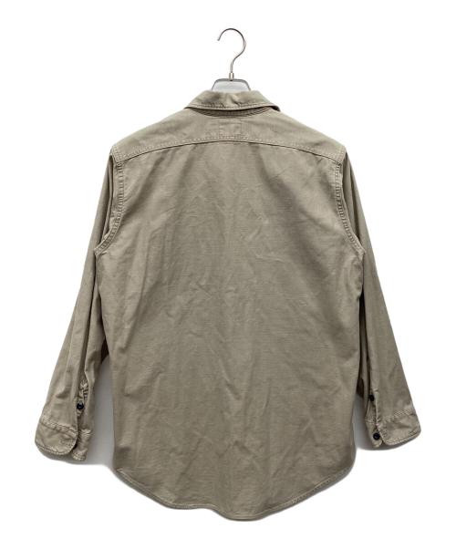 MADISON BLUE（マディソンブルー）MADISON BLUE (マディソンブルー) HAMPTON BACK SATIN SHIRT ベージュ サイズ:01の古着・服飾アイテム