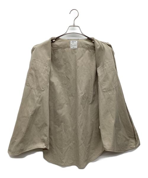 MADISON BLUE（マディソンブルー）MADISON BLUE (マディソンブルー) HAMPTON BACK SATIN SHIRT ベージュ サイズ:01の古着・服飾アイテム