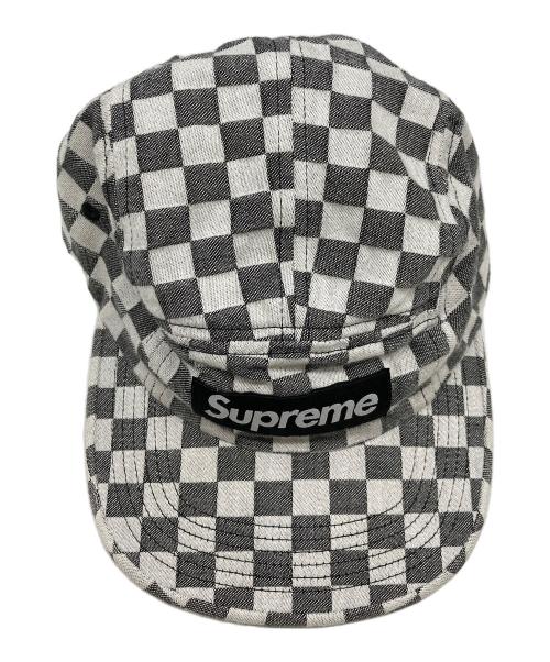SUPREME（シュプリーム）SUPREME (シュプリーム) チェッカー柄キャップ ホワイトの古着・服飾アイテム
