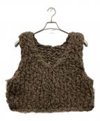 Sea Room lynnシールームリン）の古着「2wayニットベスト」｜ブラウン