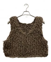 Sea Room lynn（シールームリン）の古着「2wayニットベスト」｜ブラウン