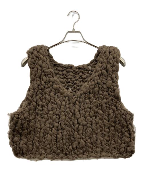 Sea Room lynn（シールームリン）Sea Room Lynn (シールームリン) 2wayニットベスト ブラウン サイズ:FREEの古着・服飾アイテム