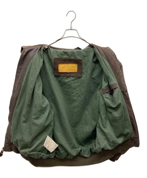 Timberland（ティンバーランド）Timberland (ティンバーランド) レザージャケット ブラウン サイズ:Lの古着・服飾アイテム