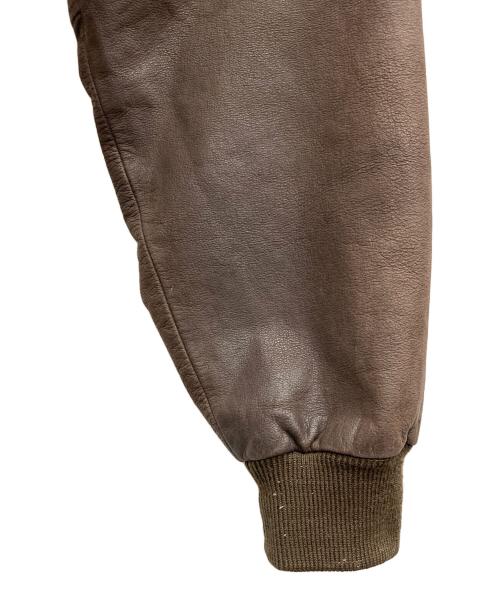 Timberland（ティンバーランド）Timberland (ティンバーランド) レザージャケット ブラウン サイズ:Lの古着・服飾アイテム