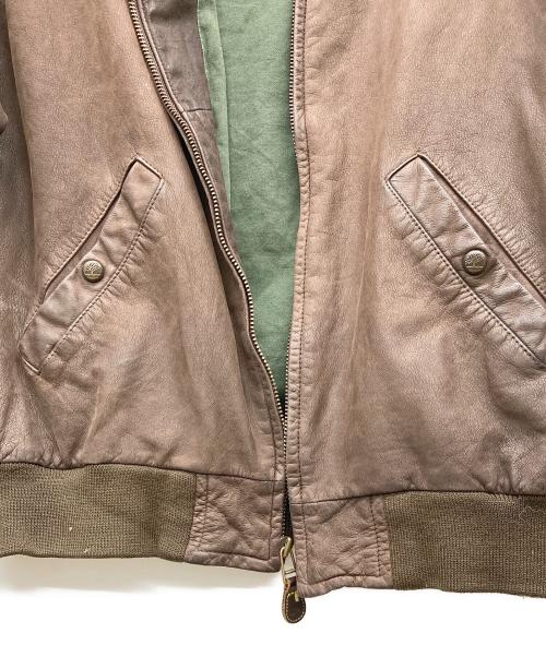 Timberland（ティンバーランド）Timberland (ティンバーランド) レザージャケット ブラウン サイズ:Lの古着・服飾アイテム