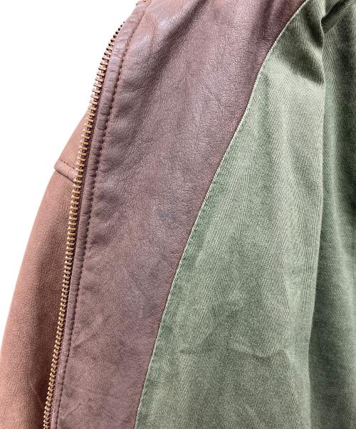 Timberland（ティンバーランド）Timberland (ティンバーランド) レザージャケット ブラウン サイズ:Lの古着・服飾アイテム