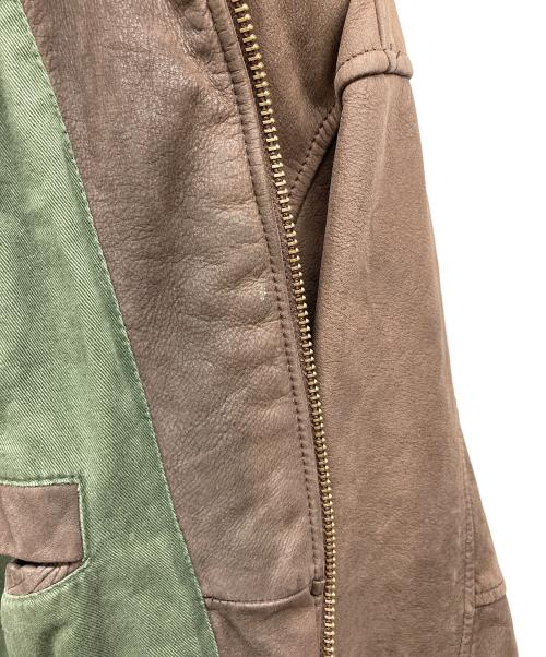 Timberland（ティンバーランド）Timberland (ティンバーランド) レザージャケット ブラウン サイズ:Lの古着・服飾アイテム