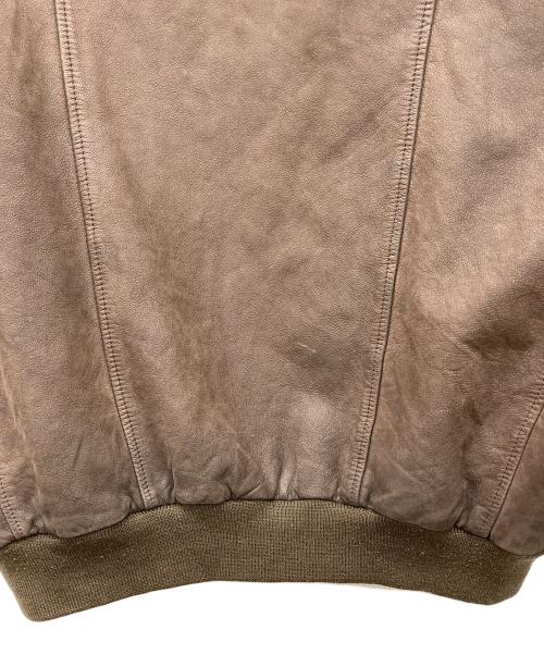 Timberland（ティンバーランド）Timberland (ティンバーランド) レザージャケット ブラウン サイズ:Lの古着・服飾アイテム
