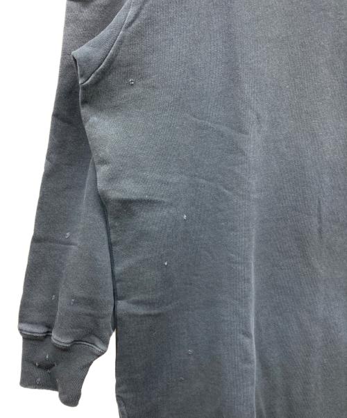 DIESEL（ディーゼル）DIESEL (ディーゼル) デザイン加工スウェットワンピース ブラック サイズ:XSの古着・服飾アイテム