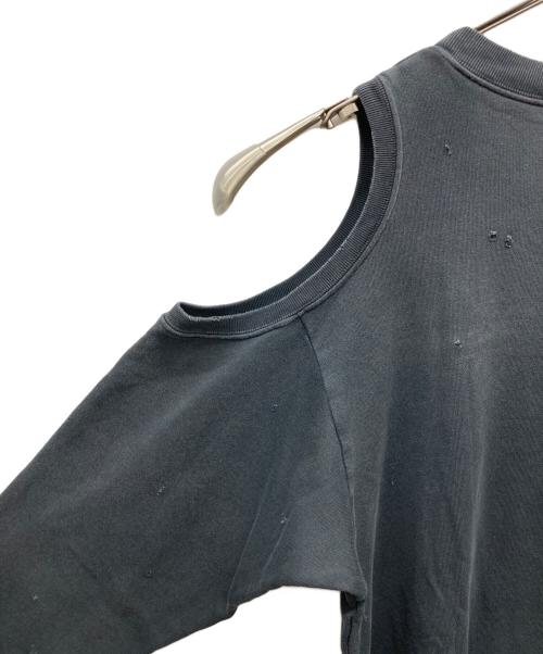 DIESEL（ディーゼル）DIESEL (ディーゼル) デザイン加工スウェットワンピース ブラック サイズ:XSの古着・服飾アイテム