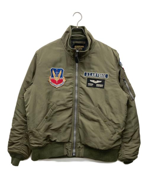 AVIREX（アヴィレックス）AVIREX (アヴィレックス) MA-1フライトジャケット カーキ サイズ:2X-LARGEの古着・服飾アイテム