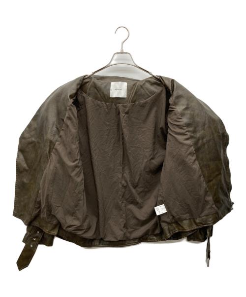 ACLENT（アクレント）ACLENT (アクレント) ダブルライダースジャケット ブラウン サイズ:Fの古着・服飾アイテム