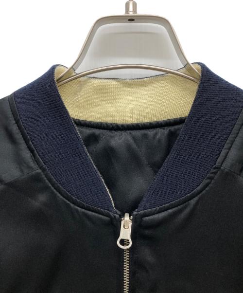 Peaked Yellow（ピークドイエロー）Peaked Yellow (ピークドイエロー) リバーシブルスカジャン ブラック サイズ:40の古着・服飾アイテム