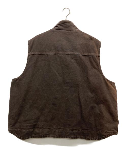 CarHartt（カーハート）CarHartt (カーハート) 裏ボアモックネックダックベスト ブラウン サイズ:3XLの古着・服飾アイテム