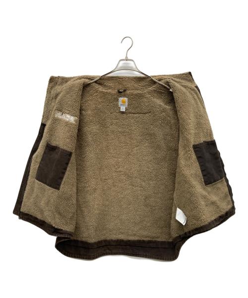 CarHartt（カーハート）CarHartt (カーハート) 裏ボアモックネックダックベスト ブラウン サイズ:3XLの古着・服飾アイテム