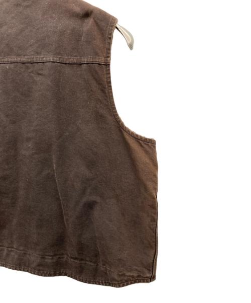 CarHartt（カーハート）CarHartt (カーハート) 裏ボアモックネックダックベスト ブラウン サイズ:3XLの古着・服飾アイテム