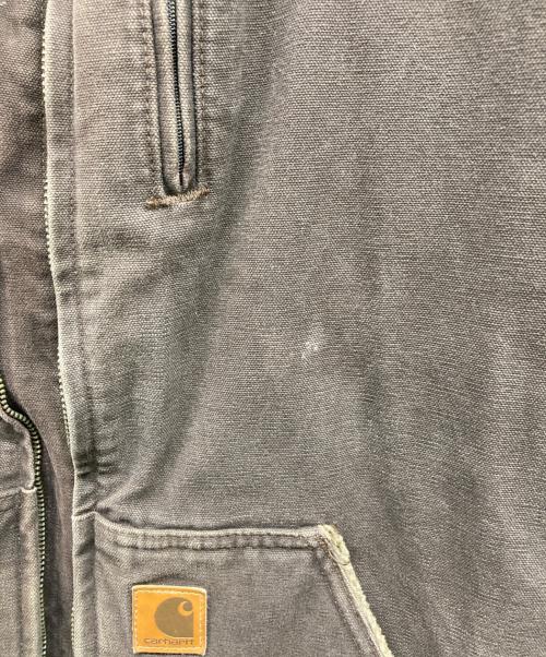 CarHartt（カーハート）CarHartt (カーハート) 裏ボアモックネックダックベスト ブラウン サイズ:3XLの古着・服飾アイテム