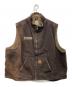 CarHartt（カーハート）の古着「裏ボアモックネックダックベスト」｜ブラウン
