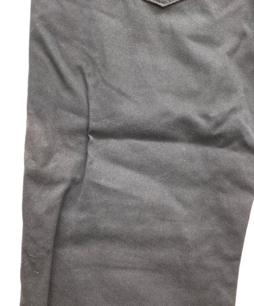 KRAFTWORK（クラフトワーク）KRAFTWORK (クラフトワーク) ダブルニースナップクロップドパンツ ブラック サイズ:Mの古着・服飾アイテム