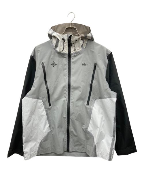 all in supply（オールインサプライ）all in supply (オールインサプライ) フーデッドナイロンジャケット グレー サイズ:Lの古着・服飾アイテム